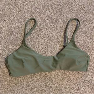 Aerie sage green scoop neck bikini size xs